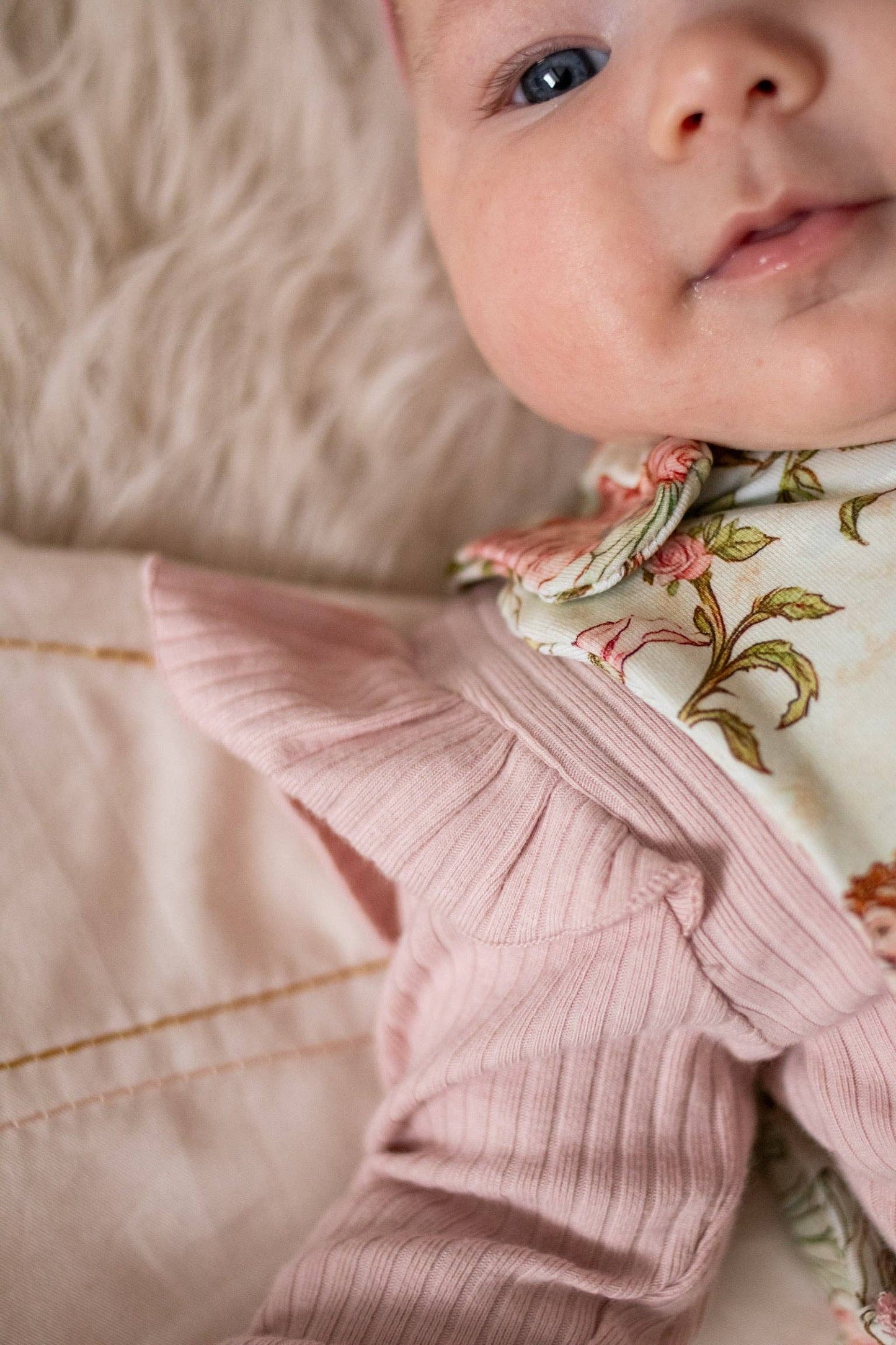 Vintage Pink Frill Bodysuit