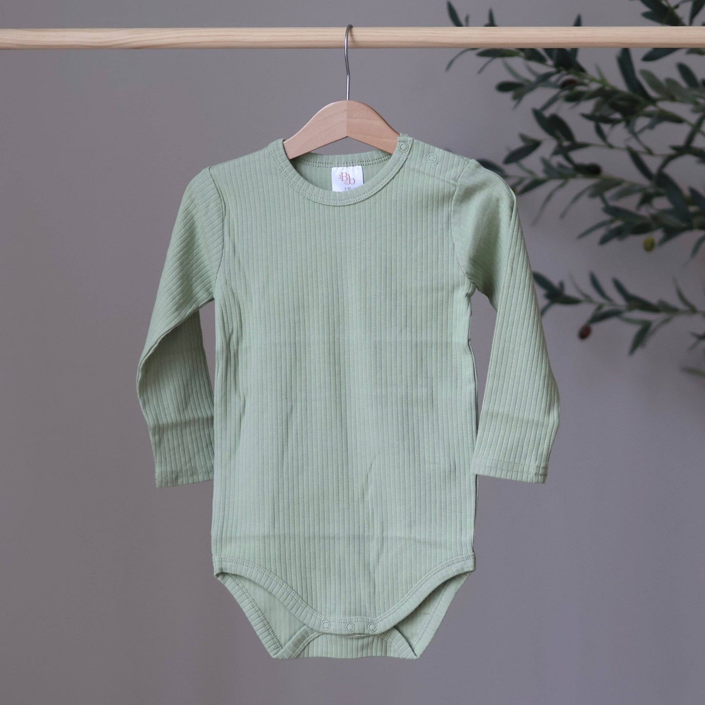 Sage Ribbed Bodysuit