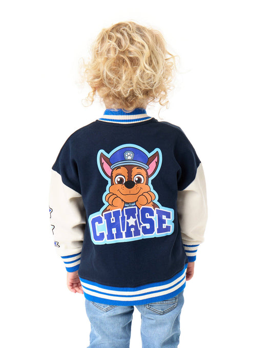 Paw Patrol Boys Blue Chase Varsity Jacket