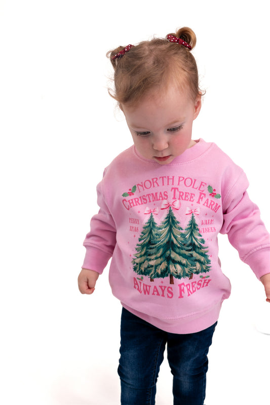 Farm Fresh Trees Children's Christmas T-shirt or Sweatshirt