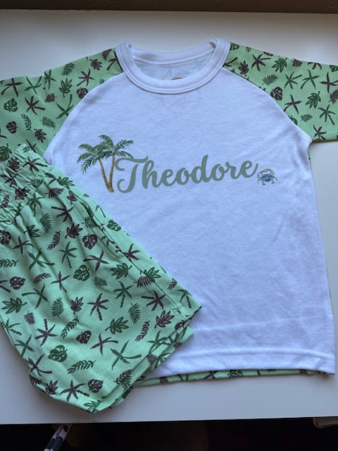 Patterned Personalised Shorts Set