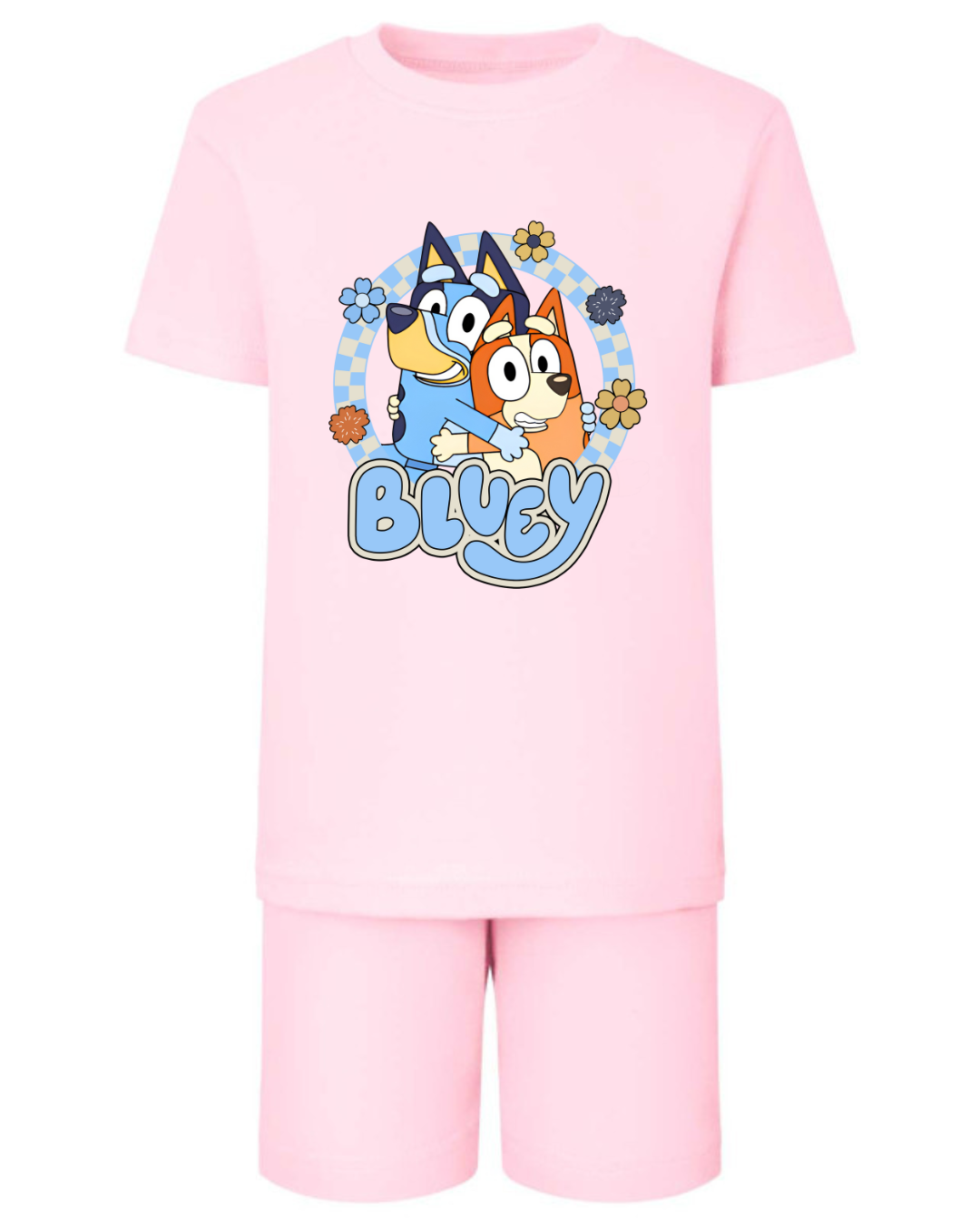 Choose your Design Bluey Inspired Shorts Set
