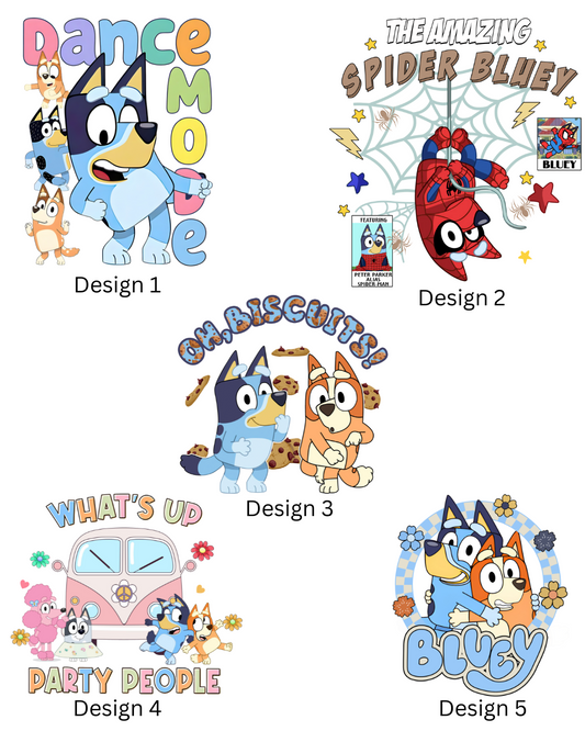 Choose your Design Bluey Inspired Shorts Set