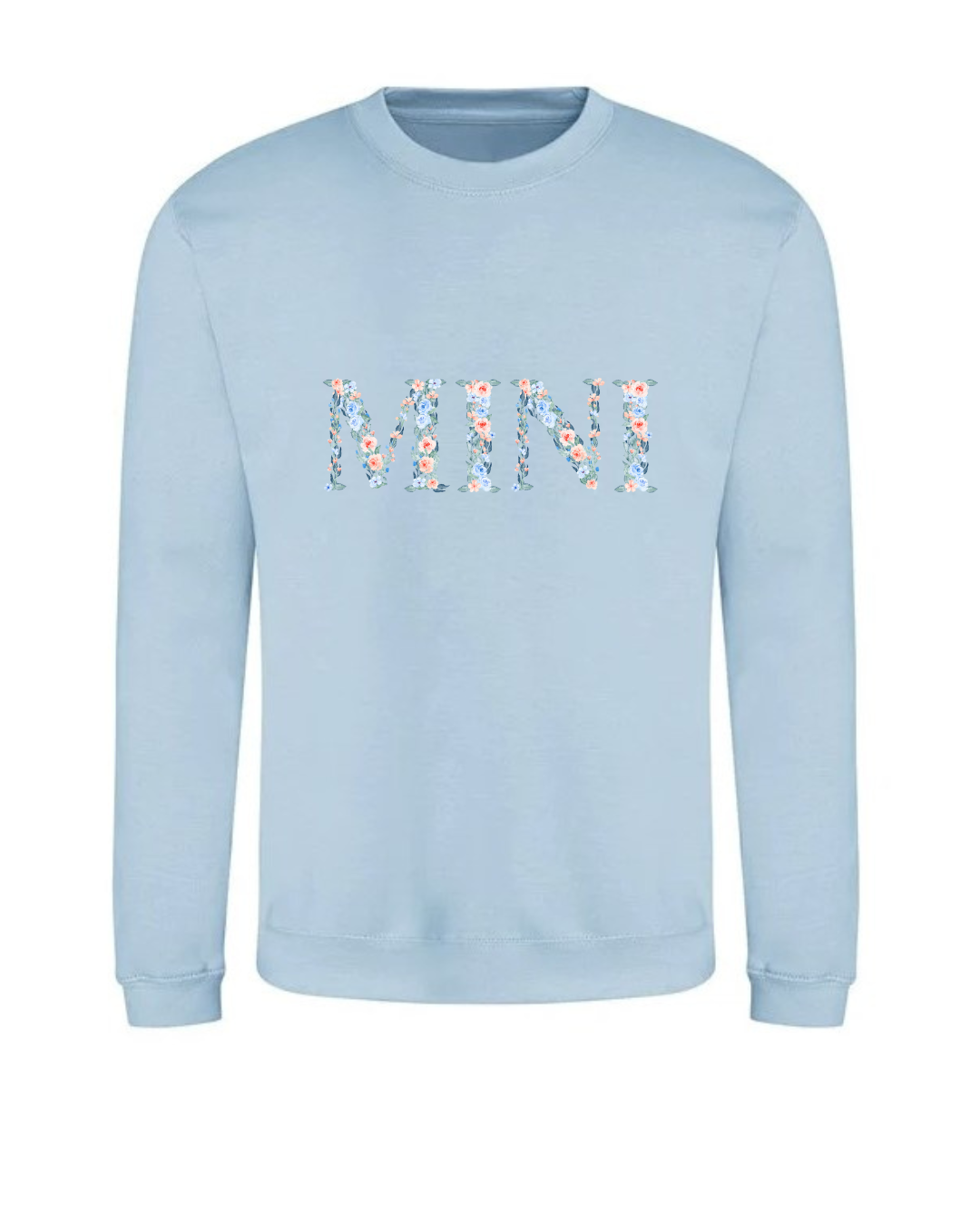Kids Floral Lettered Sweatshirt
