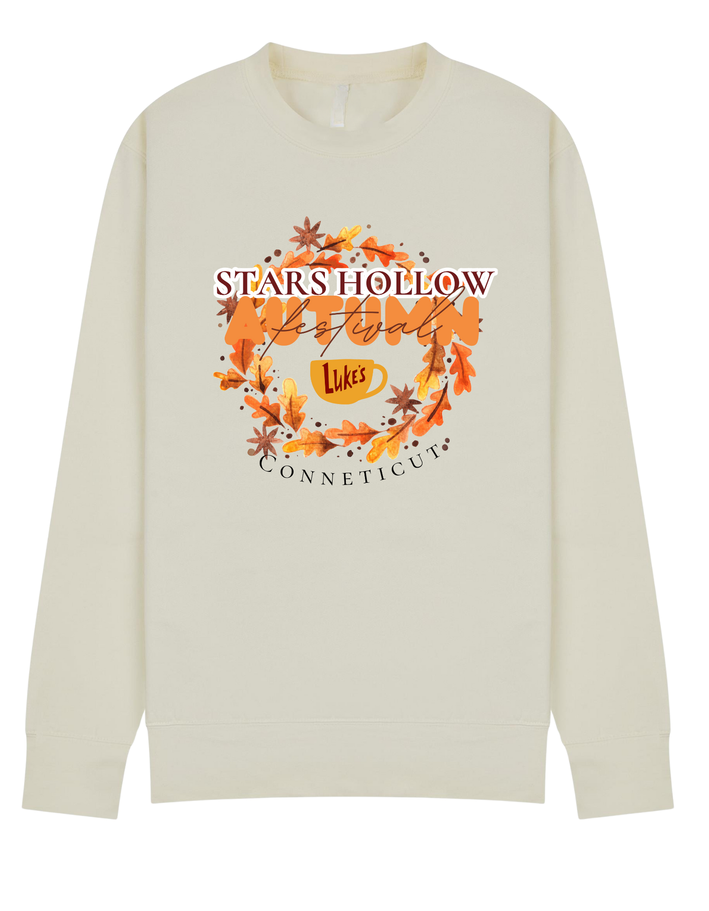Women's Star's Hollow Autumn Leaves Design Sweatshirt GG inspired