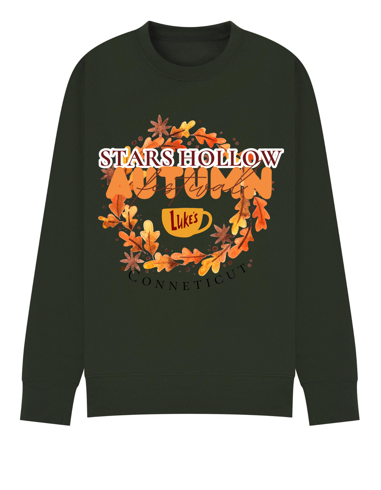 Women's Star's Hollow Autumn Leaves Design Sweatshirt GG inspired