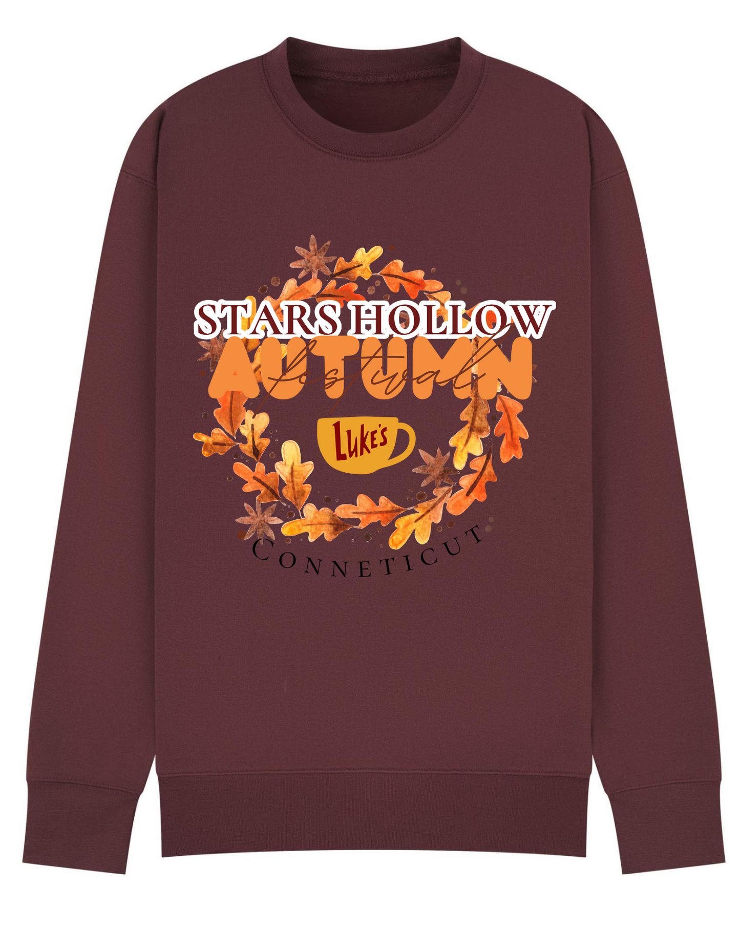 Women's Star's Hollow Autumn Leaves Design Sweatshirt GG inspired