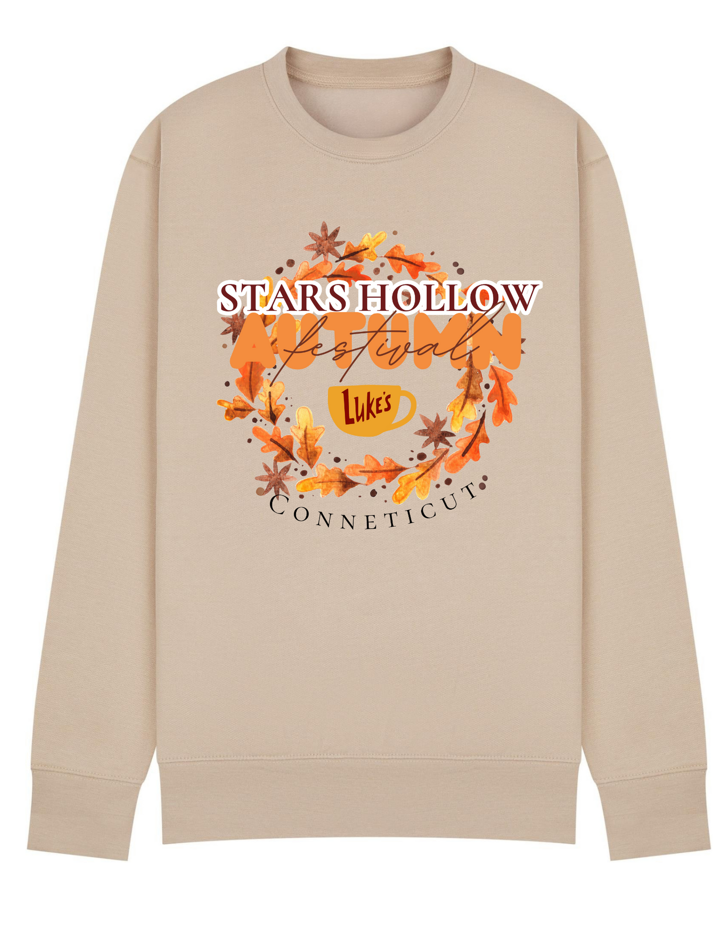 Women's Star's Hollow Autumn Leaves Design Sweatshirt GG inspired