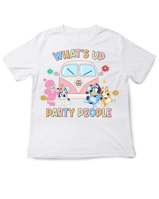 Party People Blue dog Inspired T Shirt
