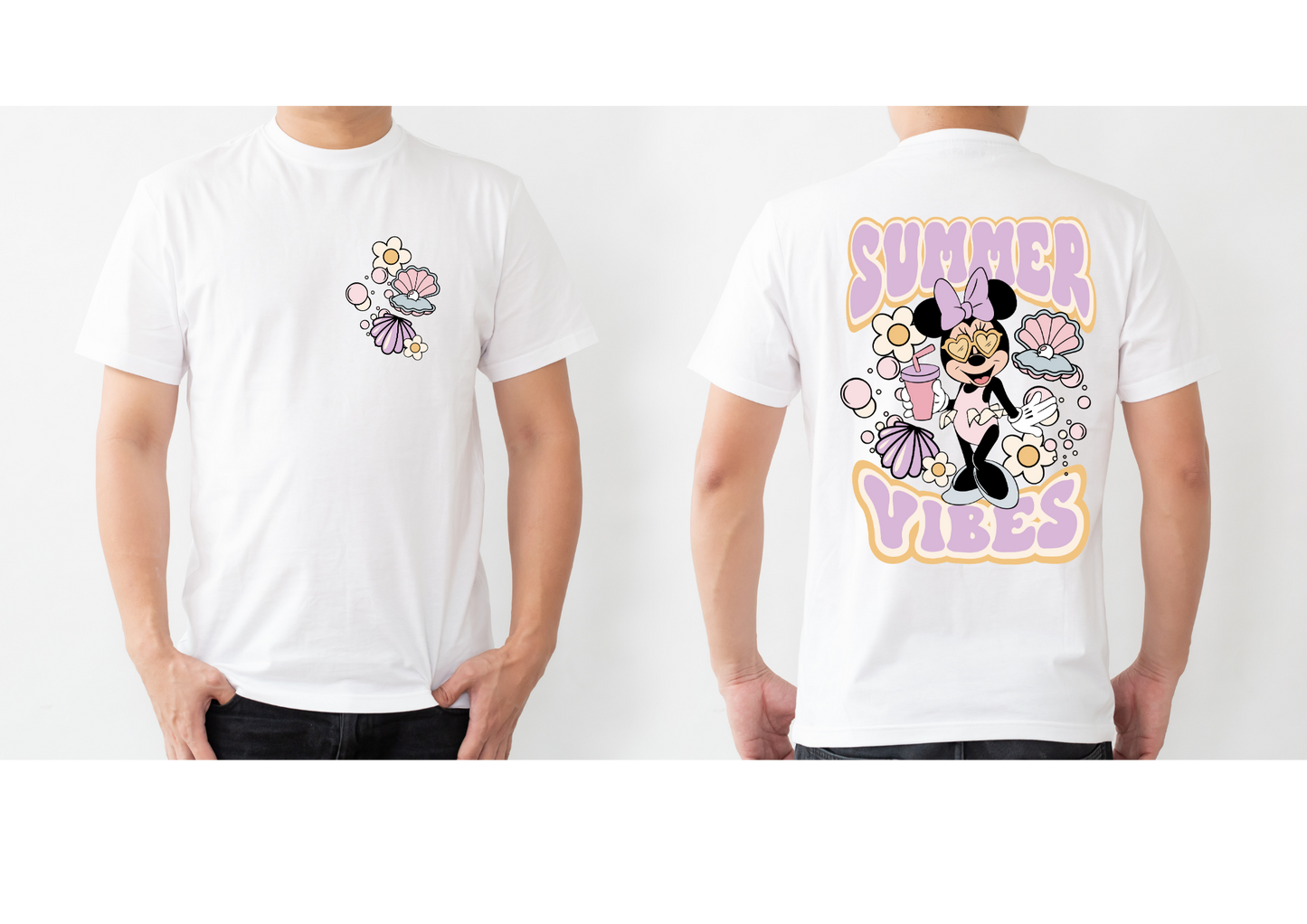 Summer Vibes Lilac Mouse inspired T-Shirt