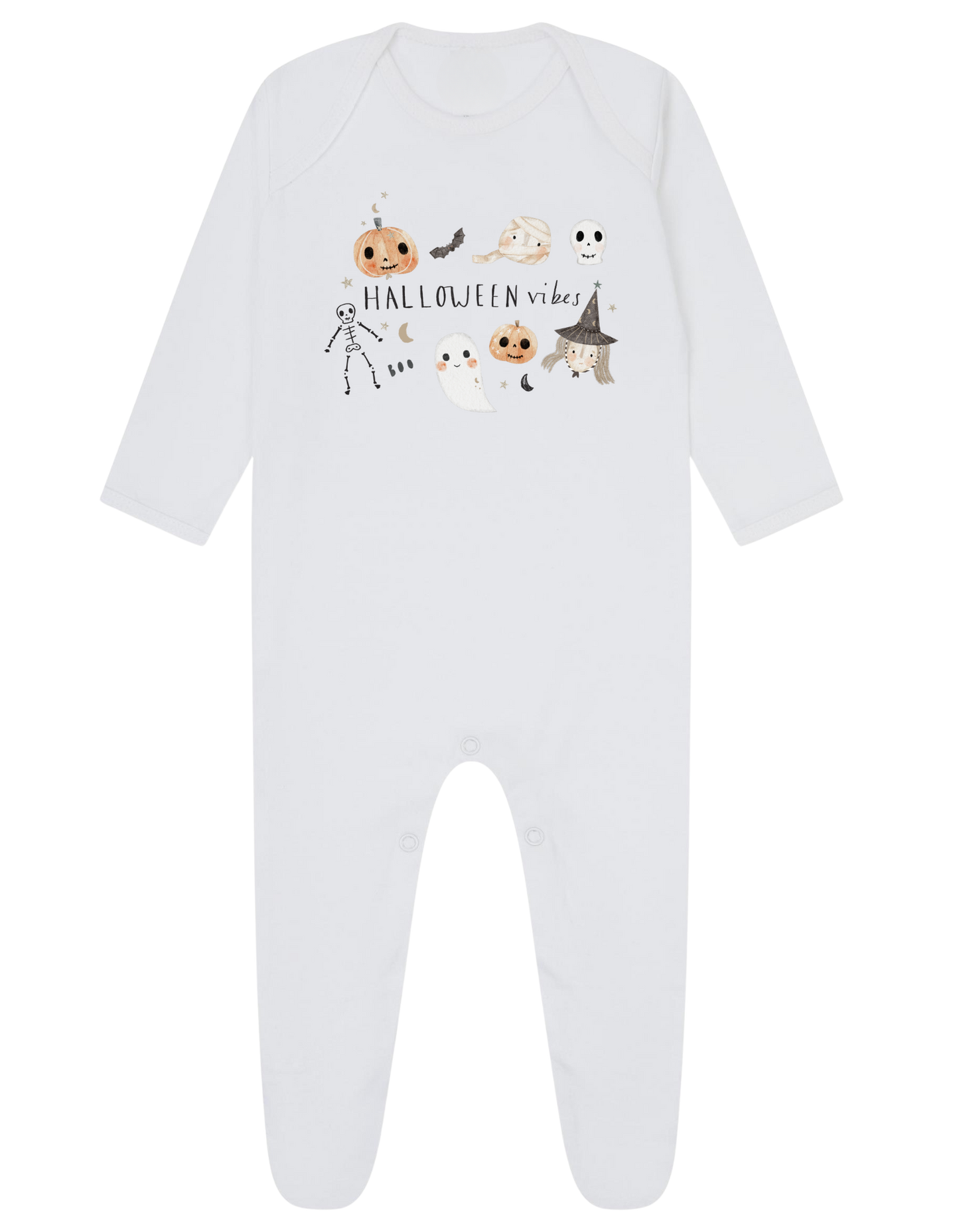 Halloween Vibes Baby Sleepsuit or Vest