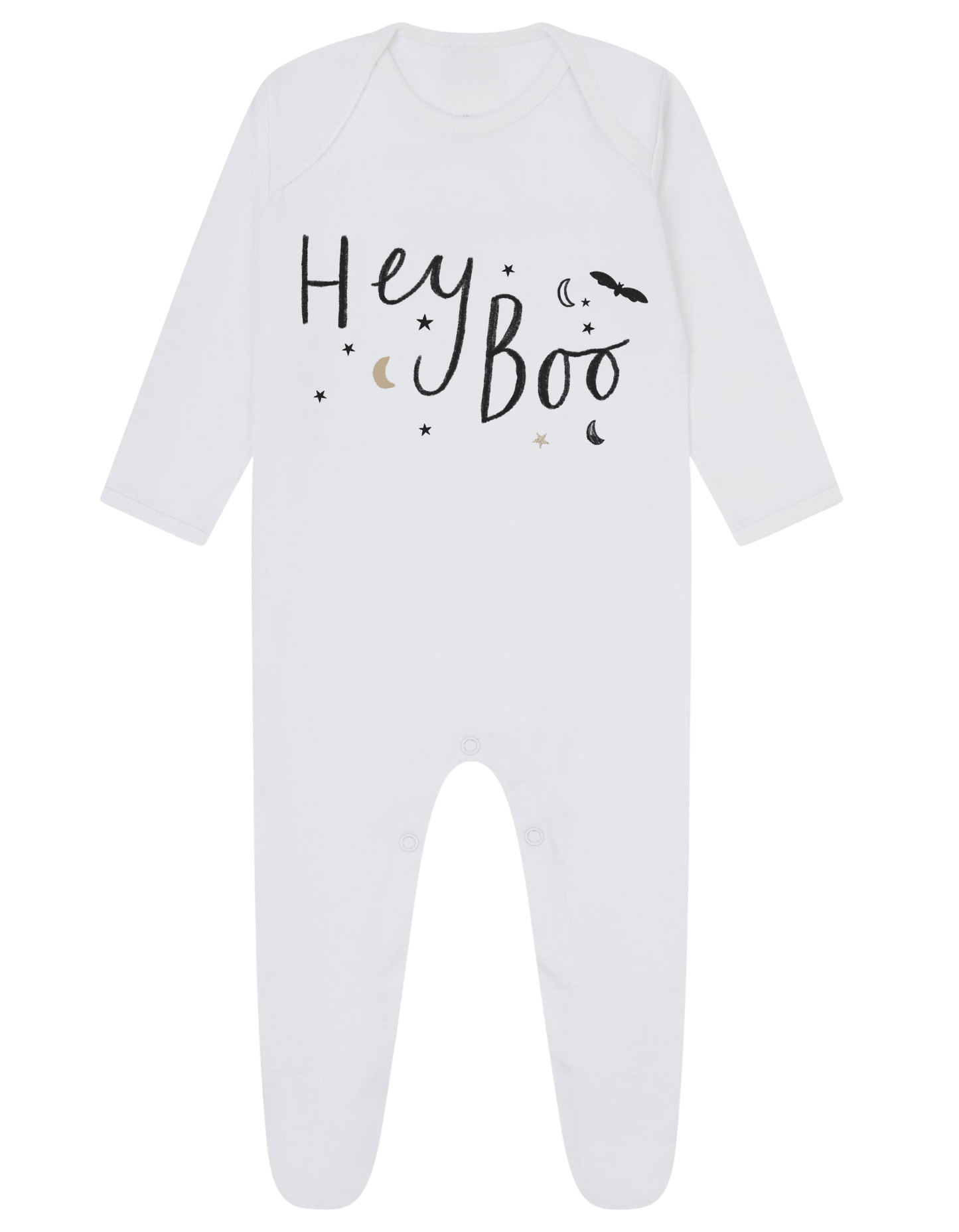 Hey Boo Baby Sleepsuit or Vest