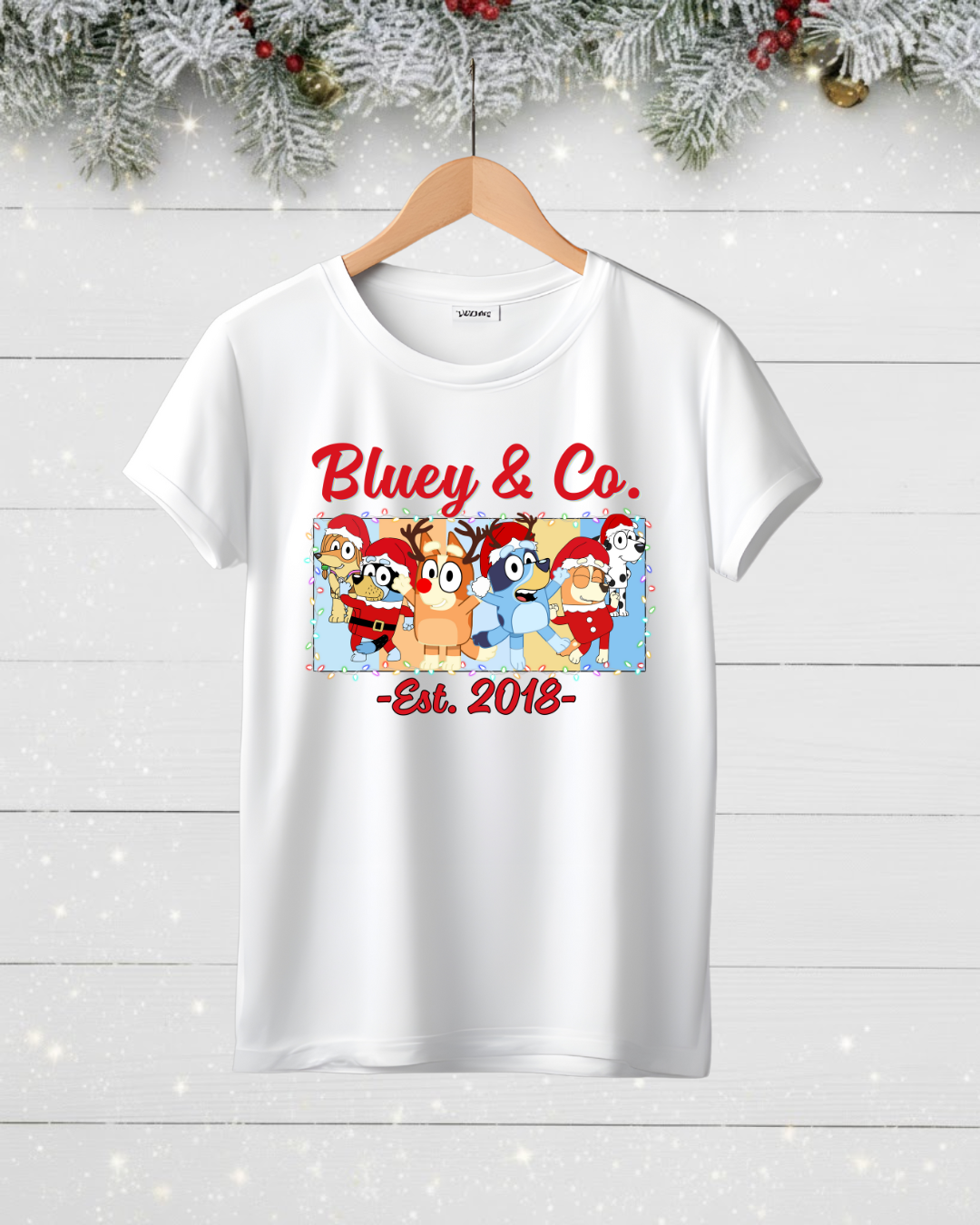 Children's Bluey & Co Christmas T-shirt or Sweatshirt