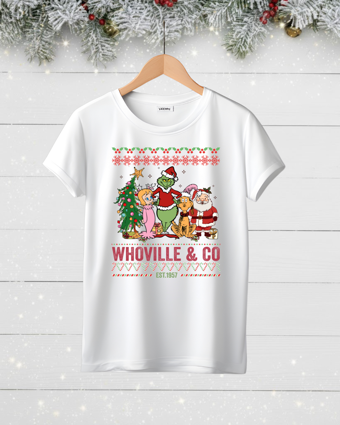 Children's Fairisle Whoville and co Christmas T-shirt or Sweatshirt