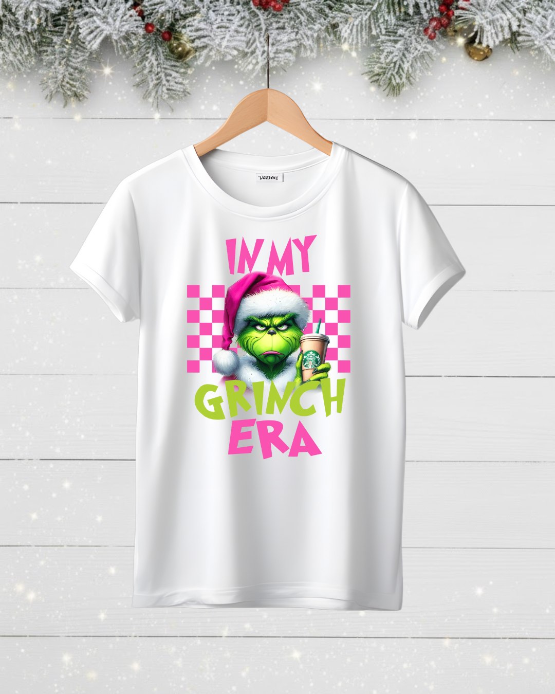 Children's In My Grinch Era Christmas T-shirt or Sweatshirt