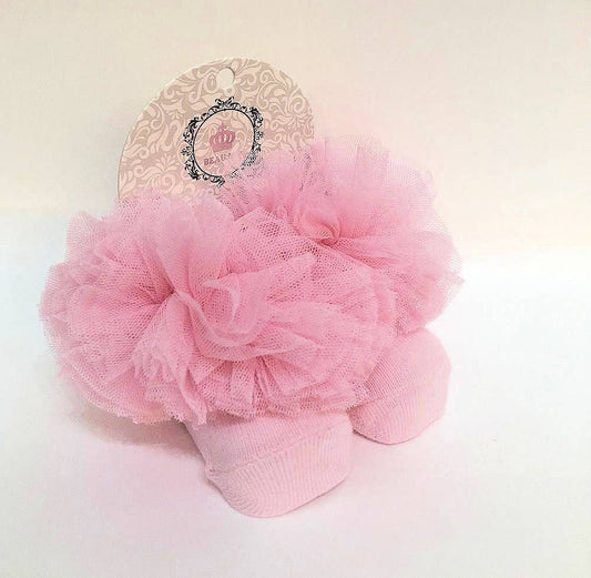Frill Socks in Pink and White