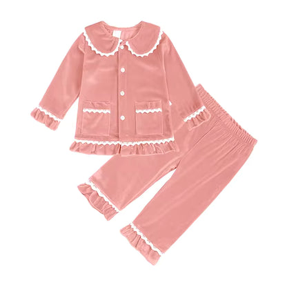 Embroidered Velvet Pyjamas
