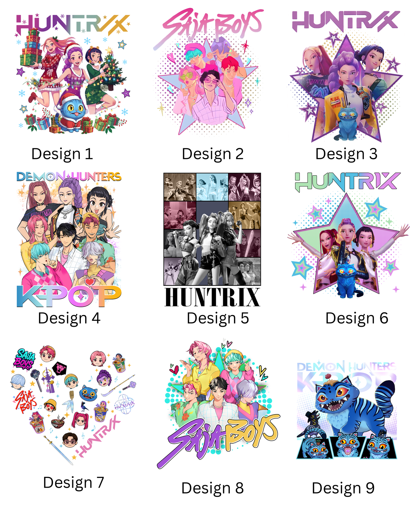 Black Friday KPOP Demon Hunters Choose your own Christmas Jumper Design