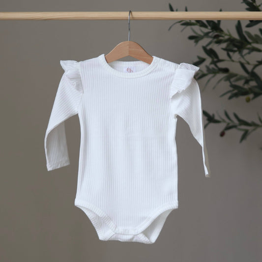 Ecru Frill Bodysuit