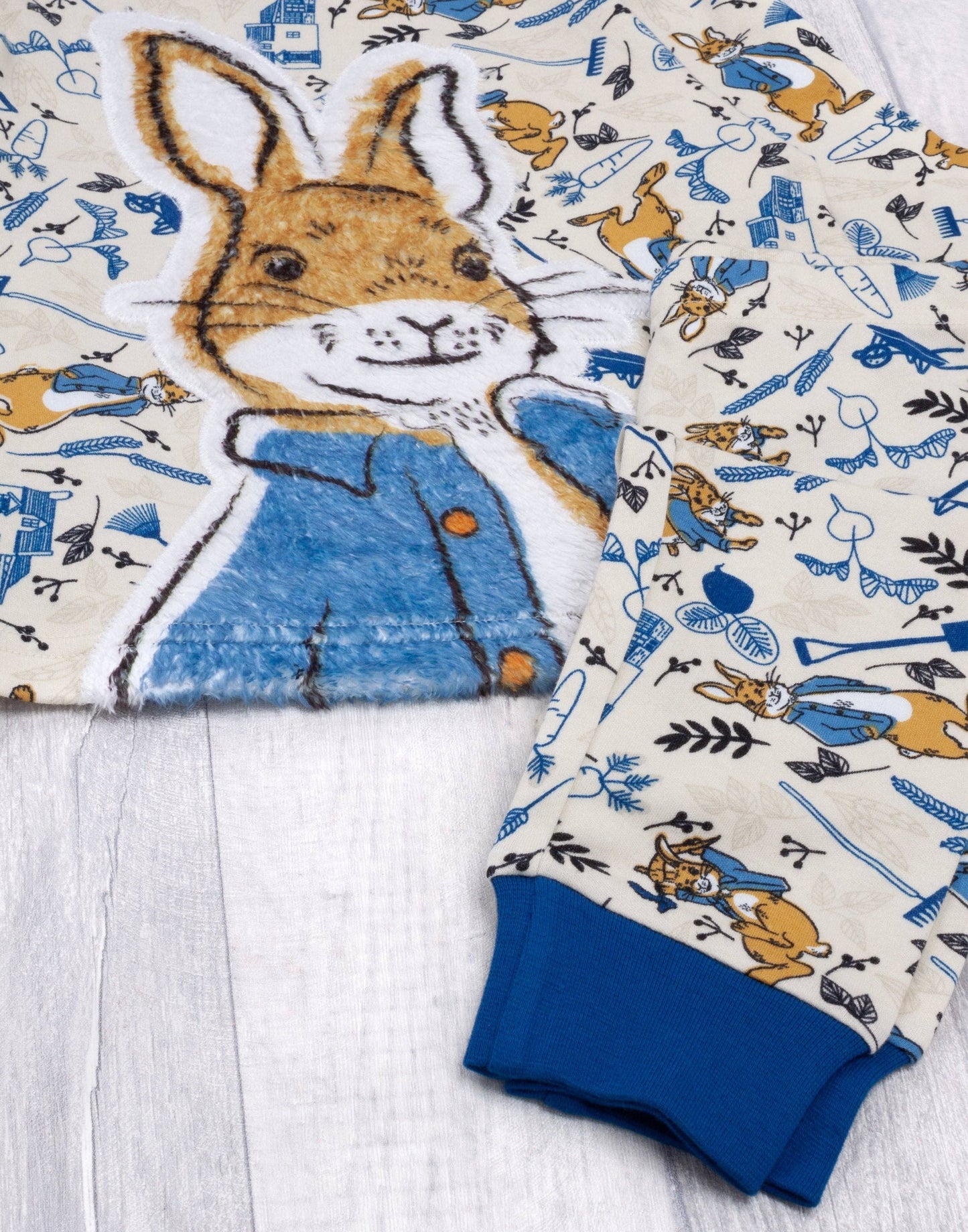 Peter Rabbit Boys Blue Peter Rabbit All-Over Print Long Sleeve Long Leg Pyjama Set