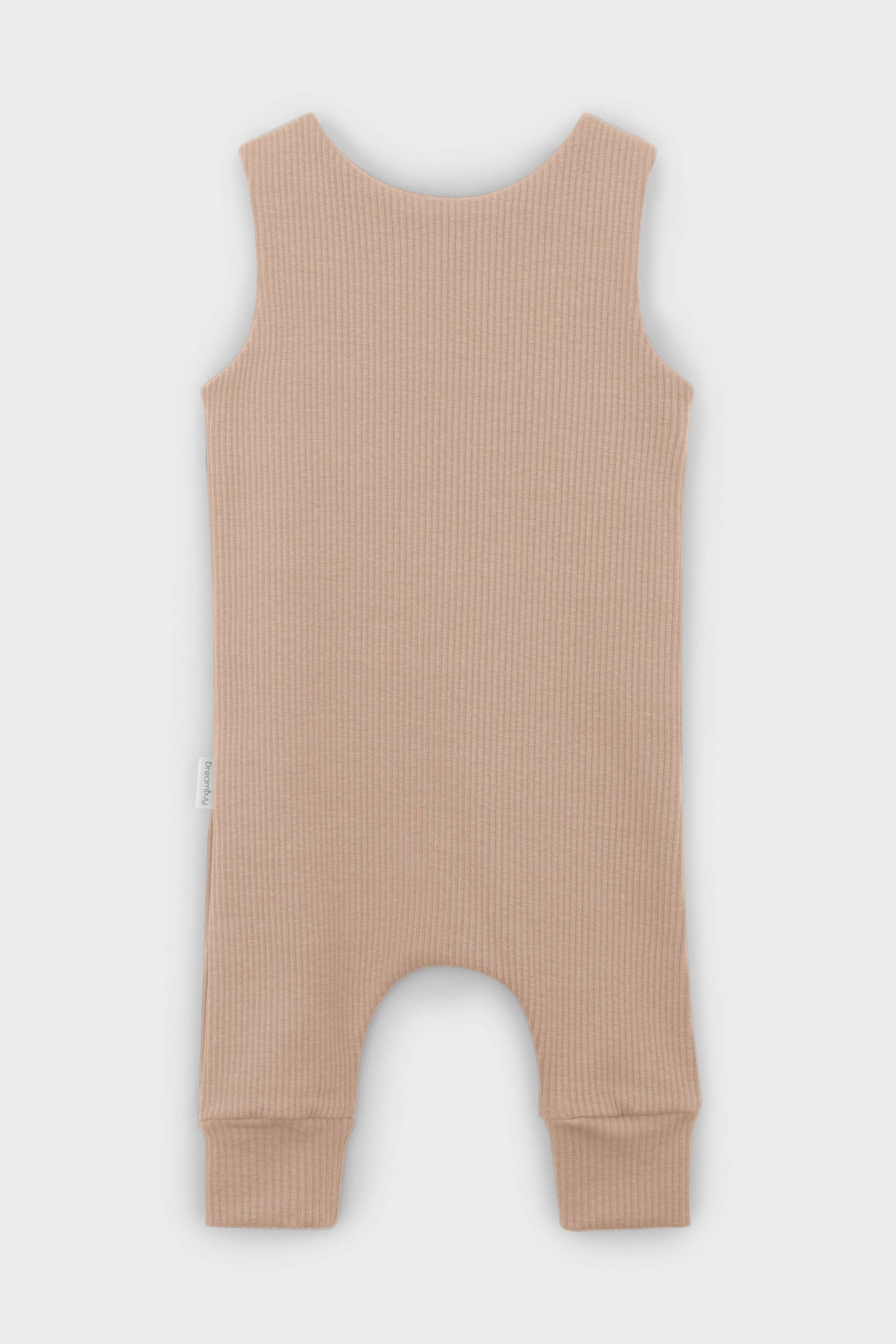 Velvet Mocha Dungarees Romper |  Embroidery Available
