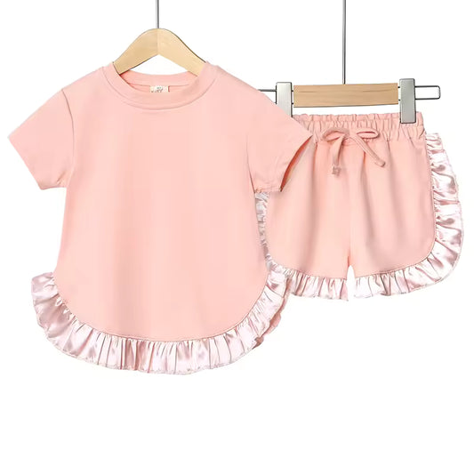 SALE Frill Edged Shorts Set - Multiple Colours Available