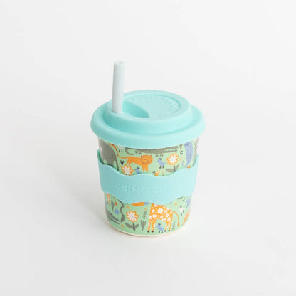 Wild Animal Chino Cup with Straw 8oz