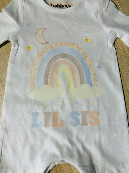Matching Sibling Babygrow Lil Sis/Bro Top