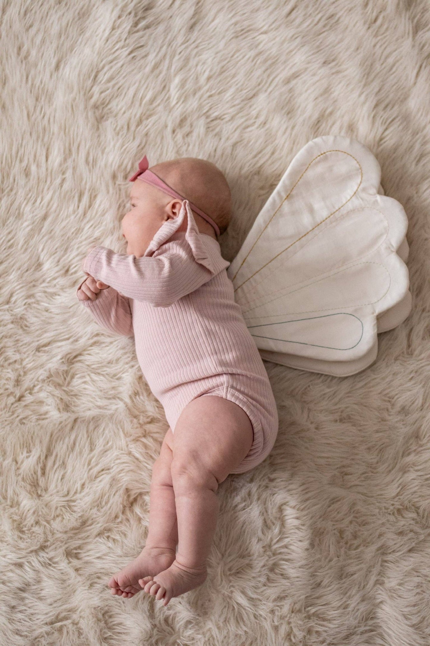 Vintage Pink Frill Bodysuit