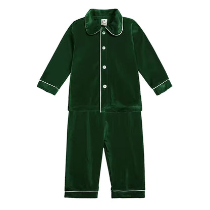 Embroidered Velvet Pyjamas