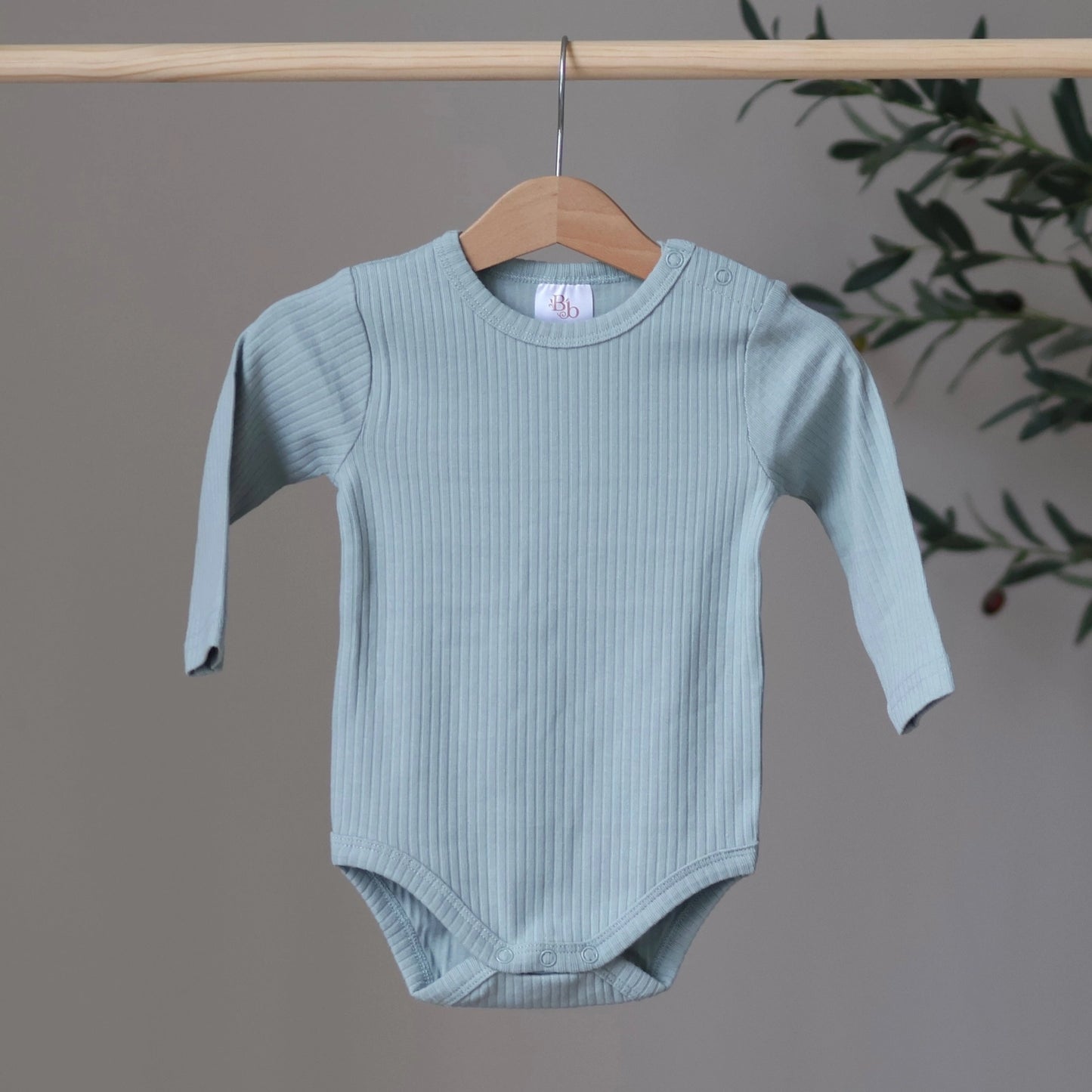 Mint Ribbed Bodysuit