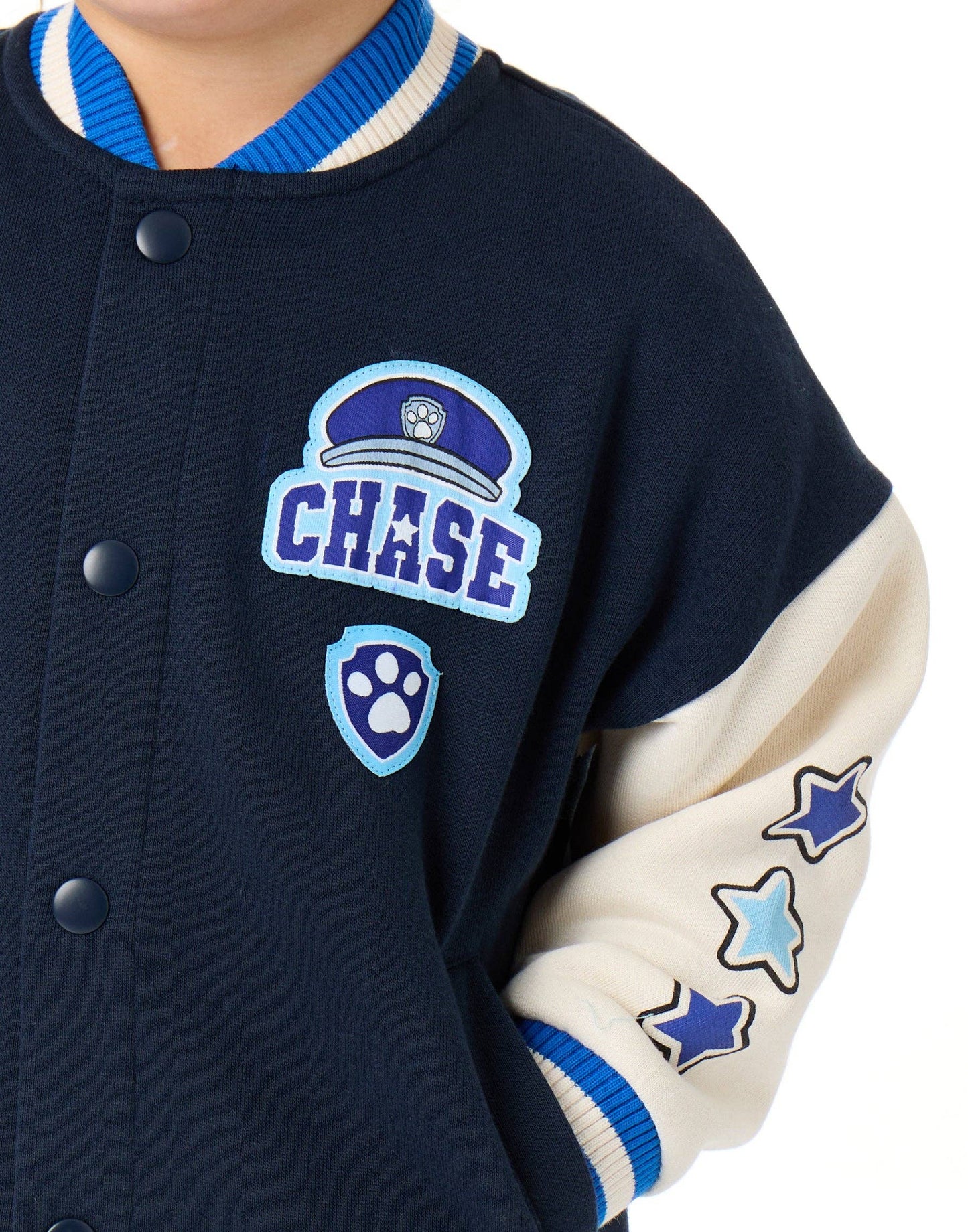 Paw Patrol Boys Blue Chase Varsity Jacket