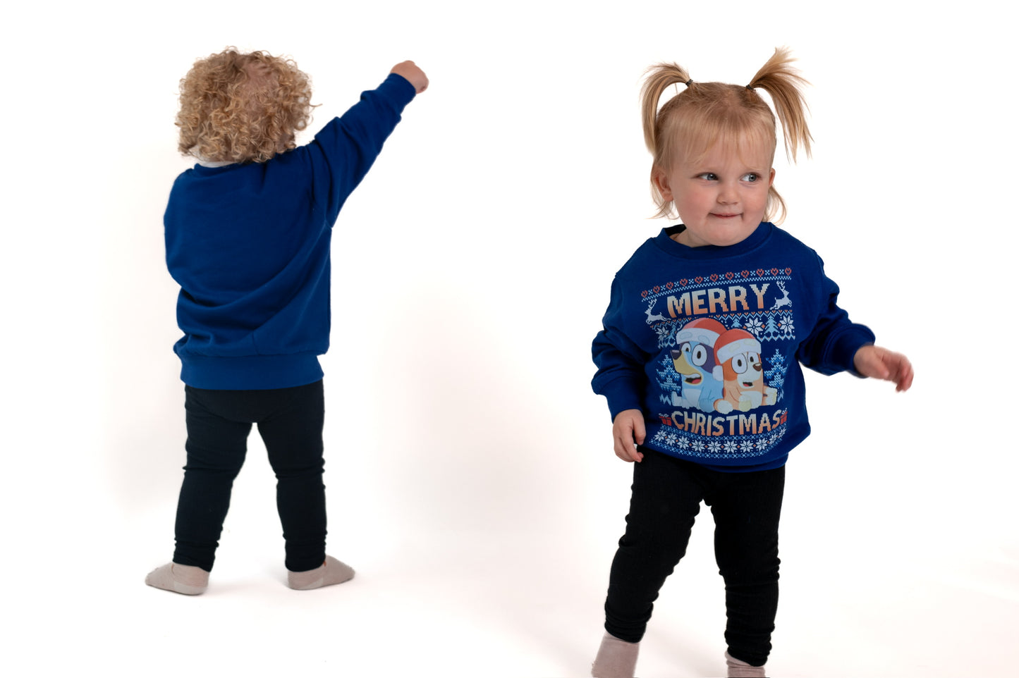Bluey Knitted Style Children's Christmas T-shirt or Sweatshirt