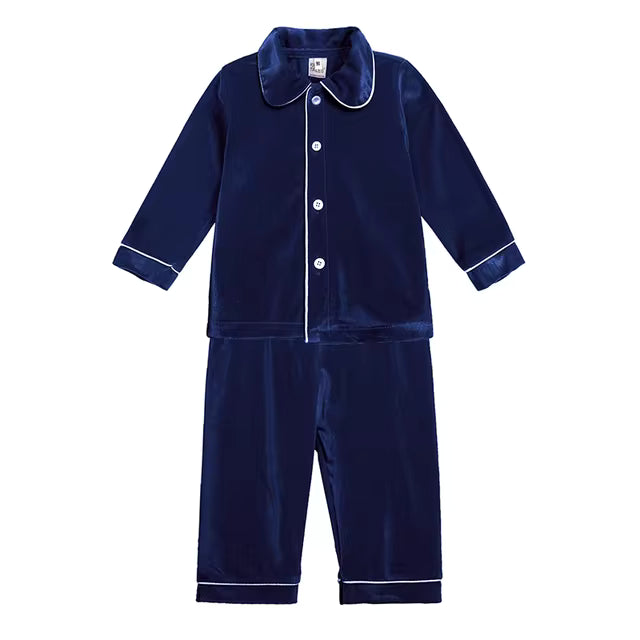 Embroidered Velvet Pyjamas