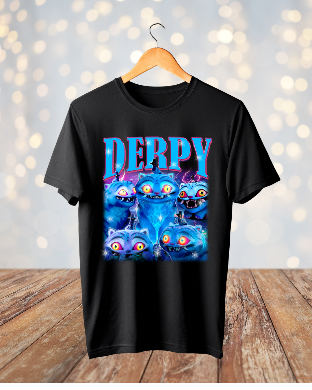 KPOP Demon Hunters Blue Derpy Tiger T-Shirt or Sweatshirt