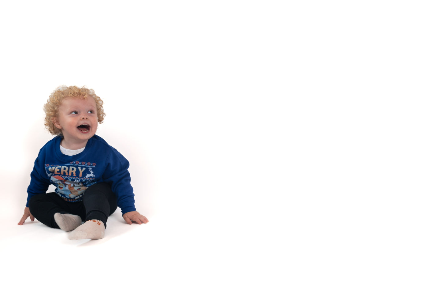 Bluey Knitted Style Children's Christmas T-shirt or Sweatshirt