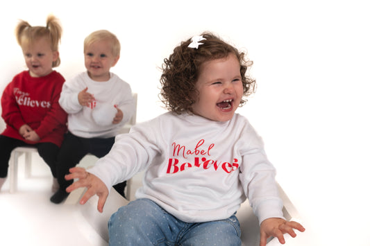 Believes Personalised Children's Christmas T-shirt or Sweatshirt