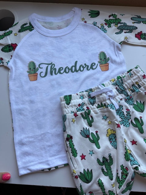 Patterned Personalised Shorts Set