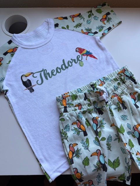 Patterned Personalised Shorts Set