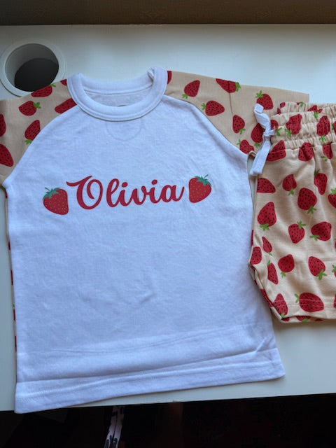 Patterned Personalised Shorts Set