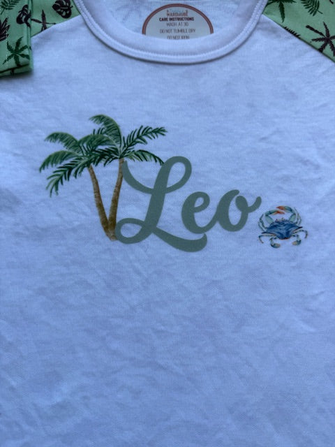 Patterned Personalised Shorts Set