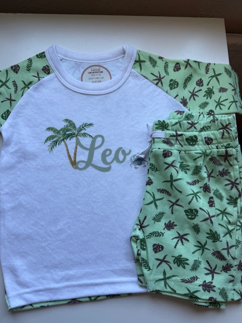 Patterned Personalised Shorts Set