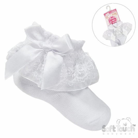 White Frill Baby Socks