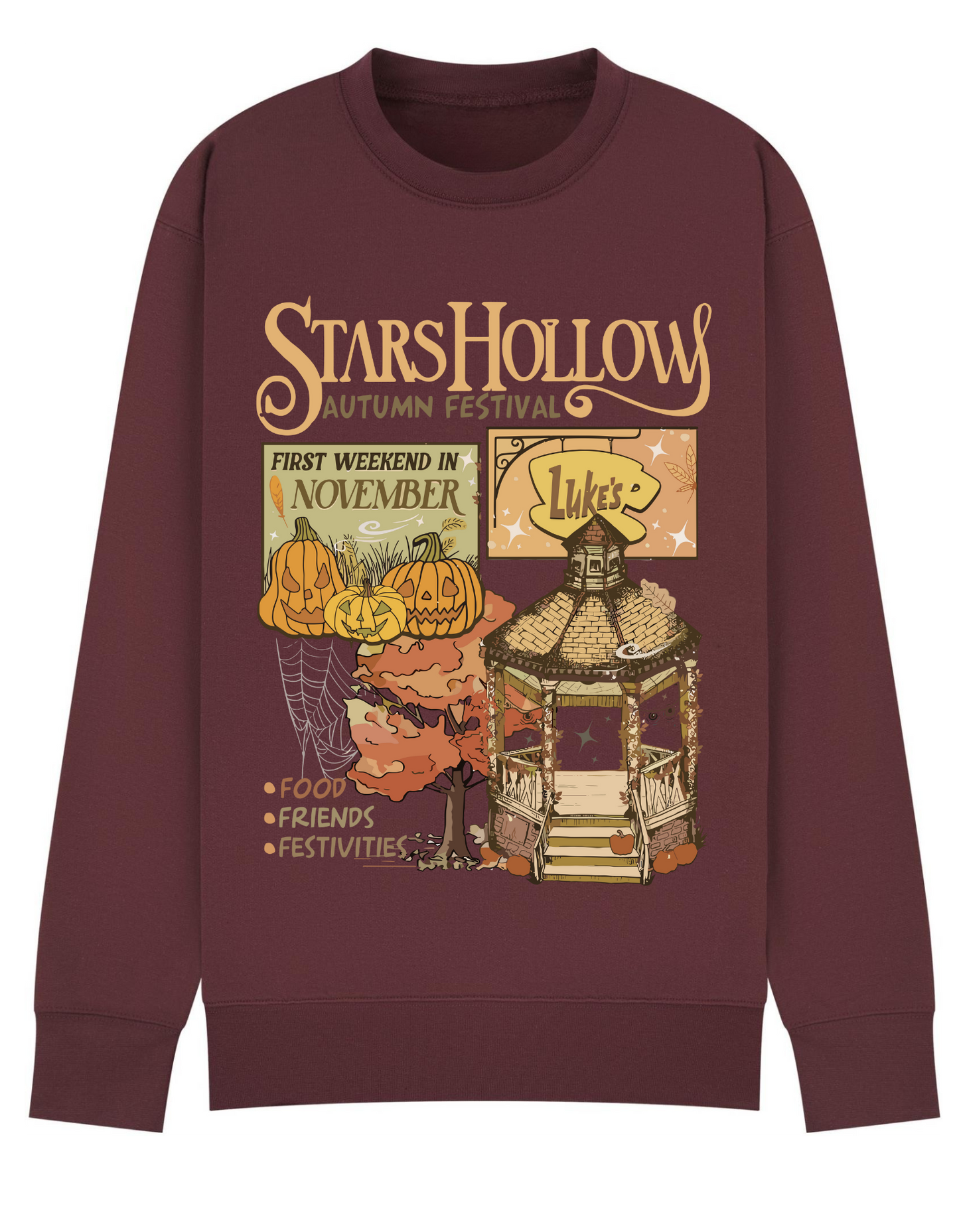 Women's Star's Hollow Pumpkin Autumn Sweatshirt GG inspired