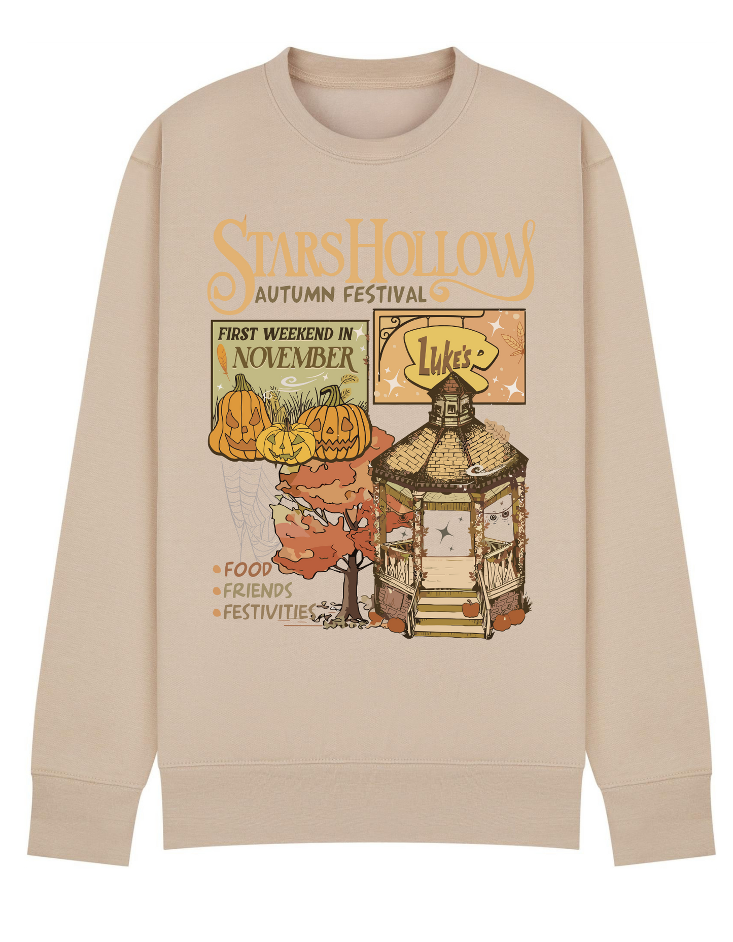 Women's Star's Hollow Pumpkin Autumn Sweatshirt GG inspired