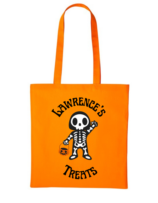 Skeleton Trick or Treat Bag Choose your colour