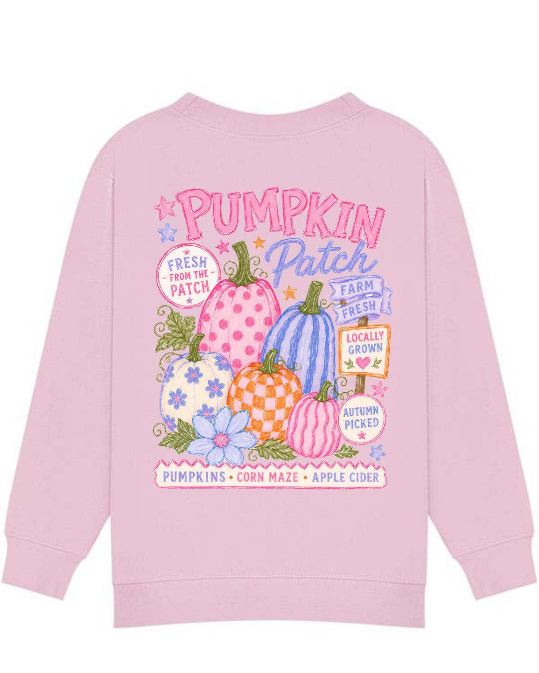 Pink Pumpkin Picking Sweatshirt