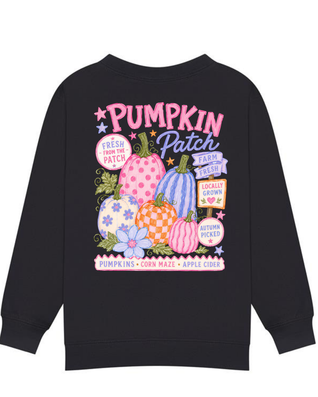 Pink Pumpkin Picking Sweatshirt