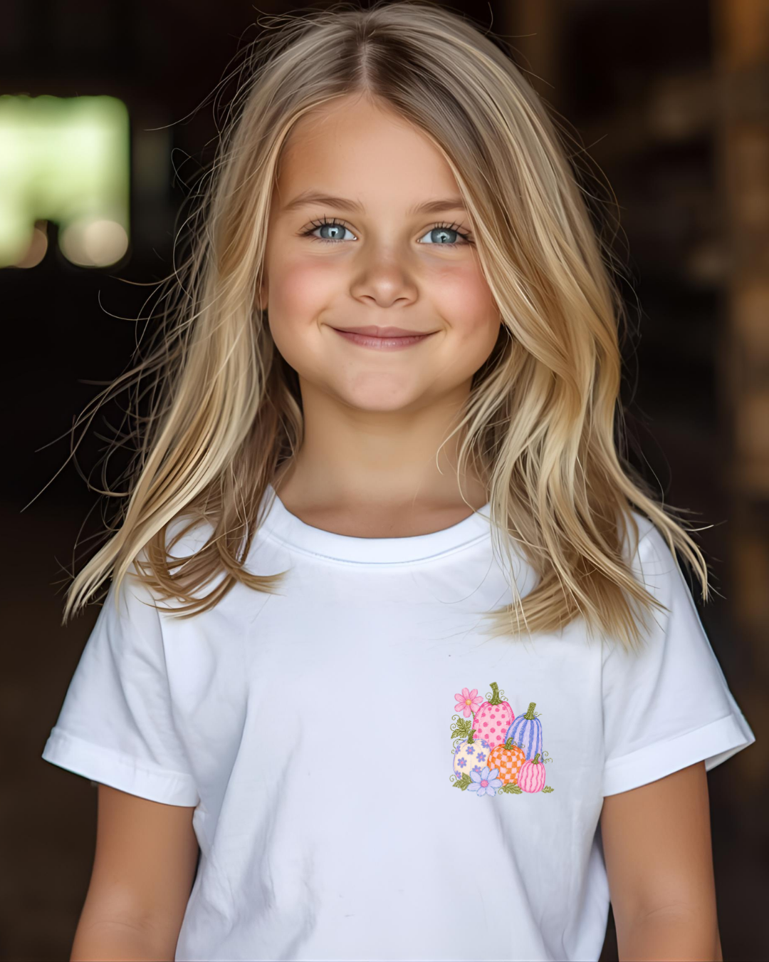 Pink Pumpkin Picking T-shirt