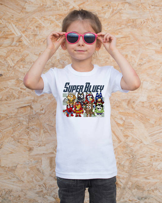 Super Bluey Blue dog Inspired T Shirt